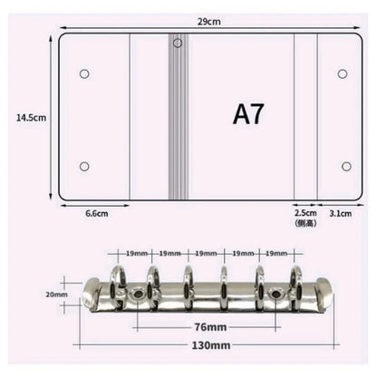 【1冊】【リフィル10枚付き】ゆるかわシール帳 A7 バインダー♡【残りわずか】