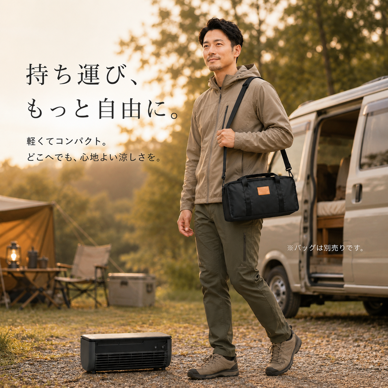 Ryo Cooler | 車中泊・キャンプ用 充電式冷風機