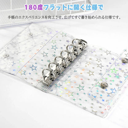 【1冊】【リフィル10枚付き】ゆるかわシール帳 A7 バインダー♡【残りわずか】