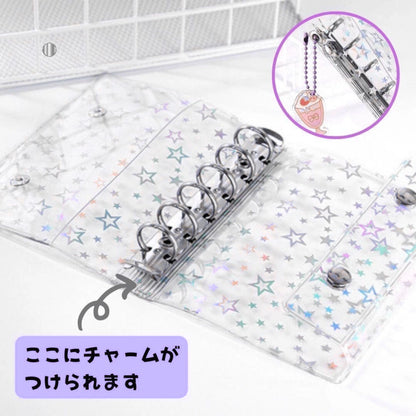 【1冊】【リフィル10枚付き】ゆるかわシール帳 A7 バインダー♡【残りわずか】